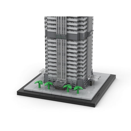 MOC - 148580 Jin Mao Tower 1:800 Scale Klemmbausteine - LesDiy - Klemmbausteine