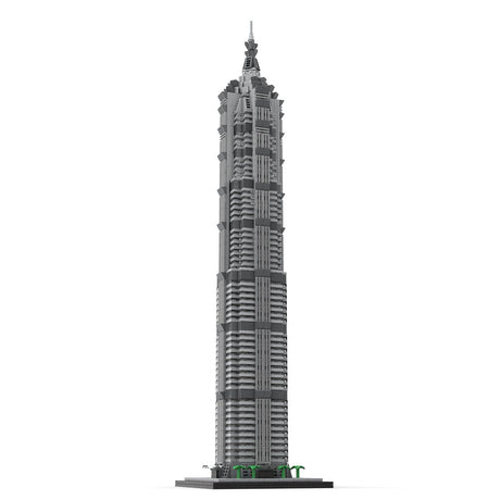 MOC - 148580 Jin Mao Tower 1:800 Scale Klemmbausteine - LesDiy - Klemmbausteine