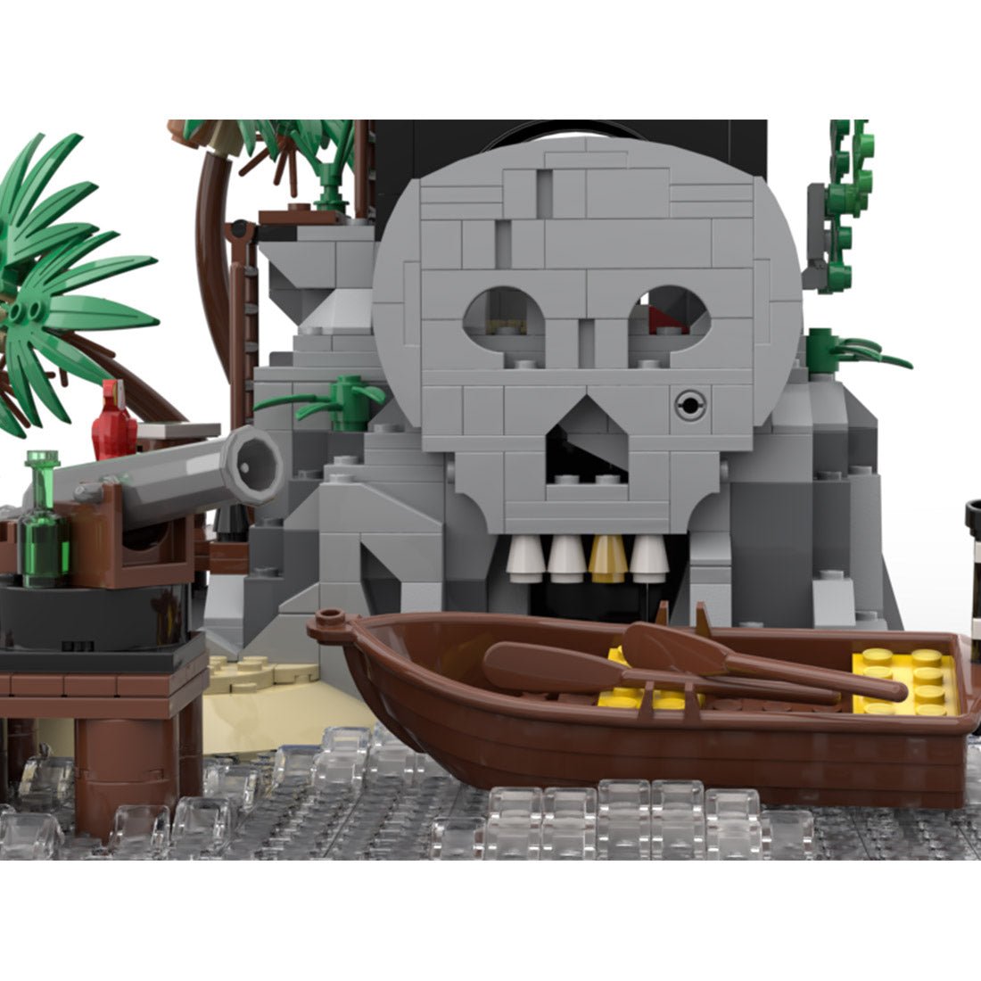 MOC-152556 Skull Island Remake Clamp Building Blocks - LesDiy