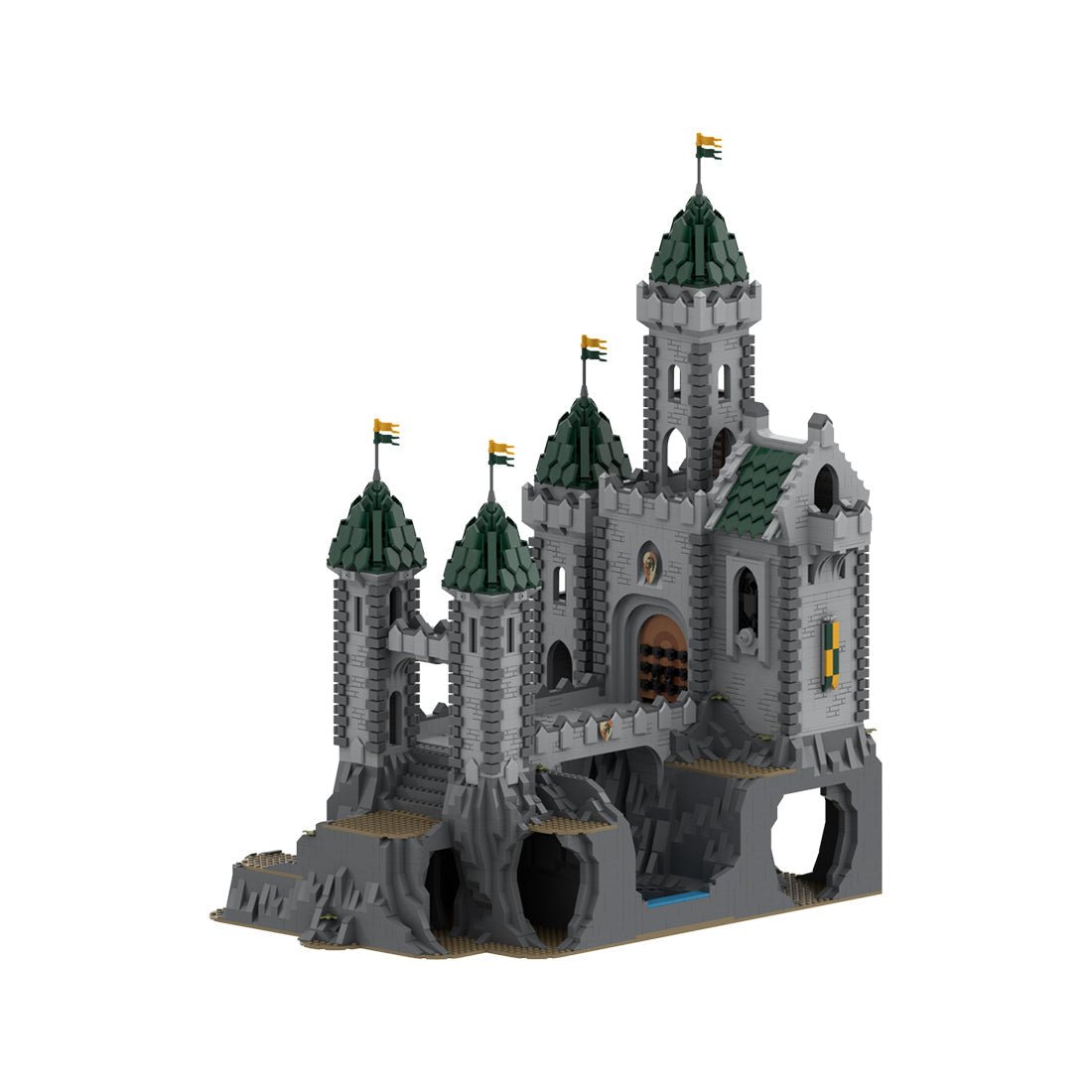 MOC - 152895 Green Dragon Stronghold Klemmbausteine - LesDiy - Klemmbausteine
