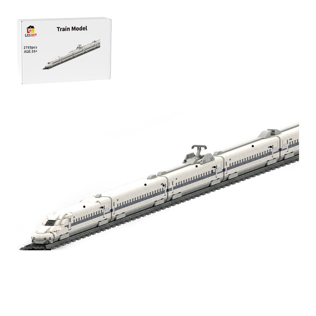 MOC - 153597 Shinkansen N700 | Bullet Train - 1:70 Scale Klemmbausteine - LesDiy - Klemmbausteine
