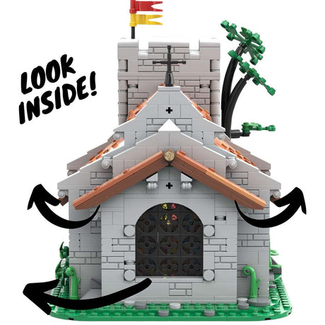 MOC-153931 Kirche der Löwenritter (passend zu 10305) Klemmbausteine-LesDiy-Klemmbausteine