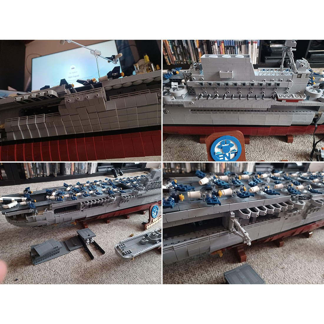 MOC - 15594 USS Enterprise (CV - 6) - LesDiy - Klemmbausteine