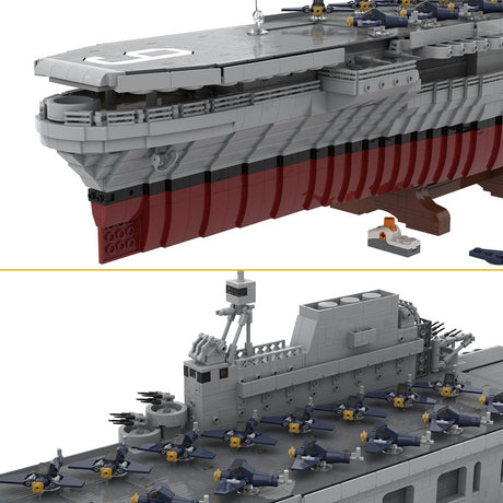 MOC - 15594 USS Enterprise (CV - 6) - LesDiy - Klemmbausteine