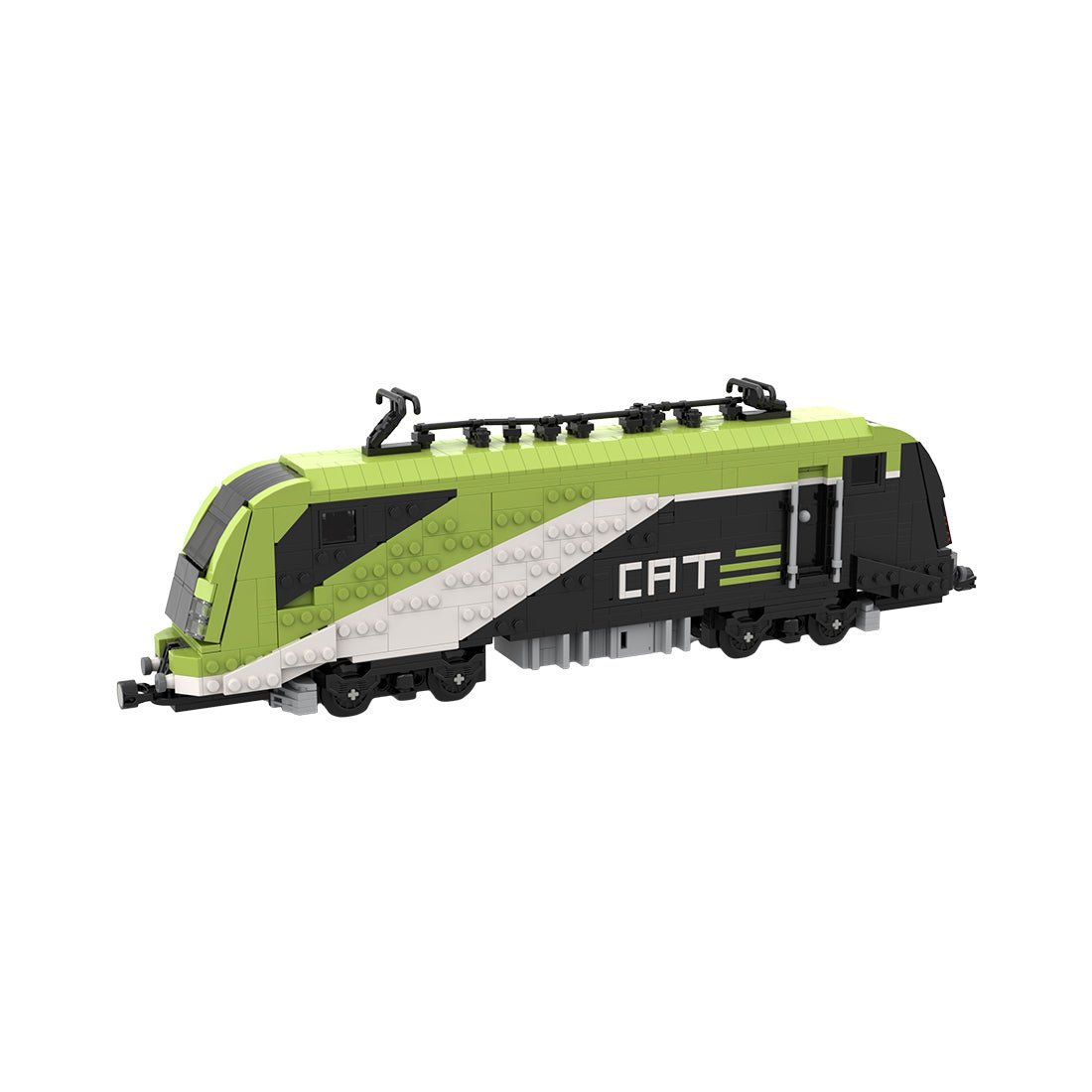 MOC - 156337 City Airport Train (CAT) train locomotive Klemmbausteine - LesDiy - Klemmbausteine