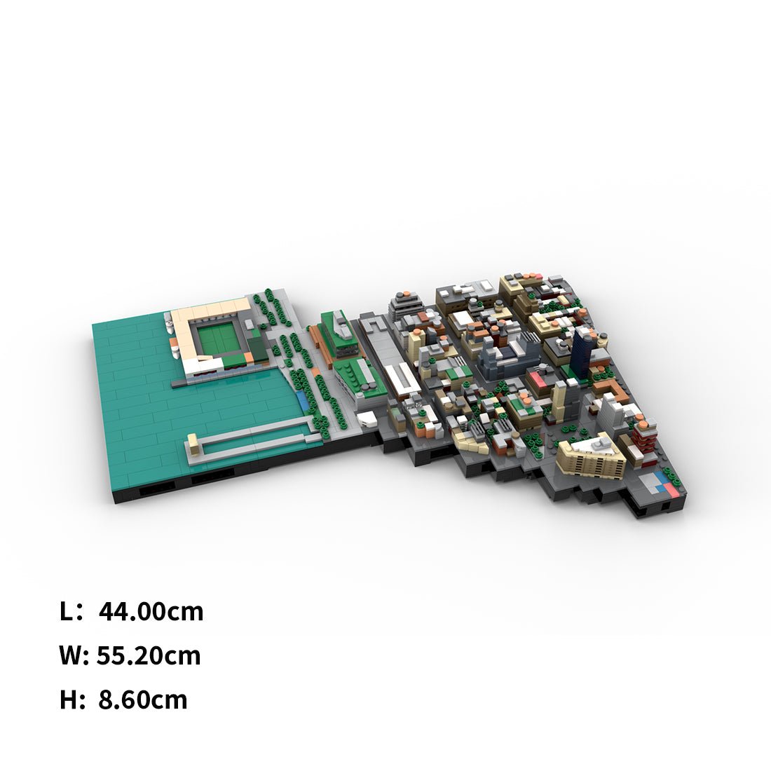 MOC - 156806 1/2000 Scale American Financial district Klemmbausteine - LesDiy - Klemmbausteine