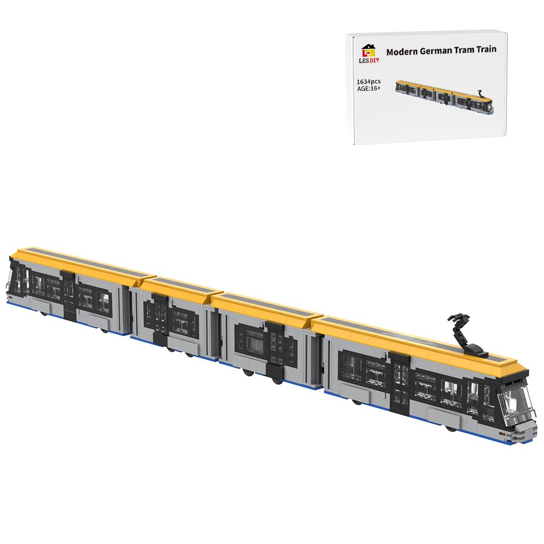 MOC - 156979 Tram LVB Leipzig Klemmbausteine - LesDiy - Klemmbausteine