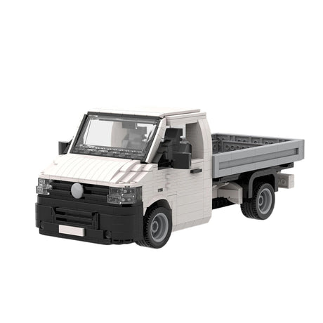 MOC-158193 VW T5 Transporter Flatbed Klemmbausteine-LesDiy-Klemmbausteine
