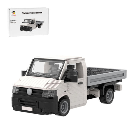 MOC-158193 VW T5 Transporter Flatbed Klemmbausteine-LesDiy-Klemmbausteine