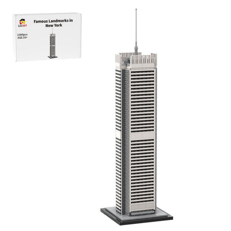 MOC - 158401 The New York Times Building / Tower 1:800 Scale Klemmbausteine - LesDiy - Klemmbausteine
