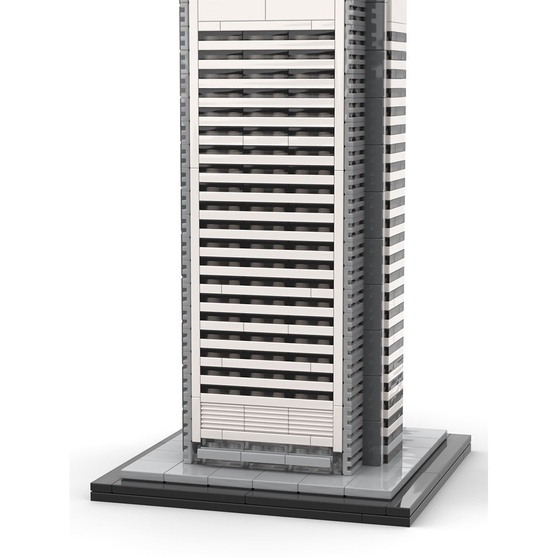 MOC - 158401 The New York Times Building / Tower 1:800 Scale Klemmbausteine - LesDiy - Klemmbausteine