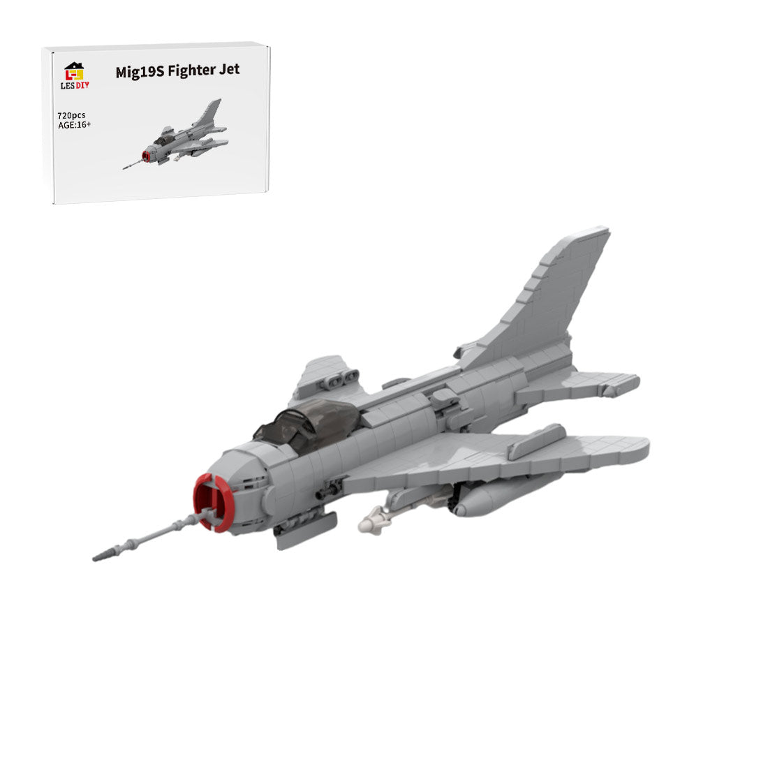 MOC-159149 Mig 19S Klemmbausteine | LesDiy