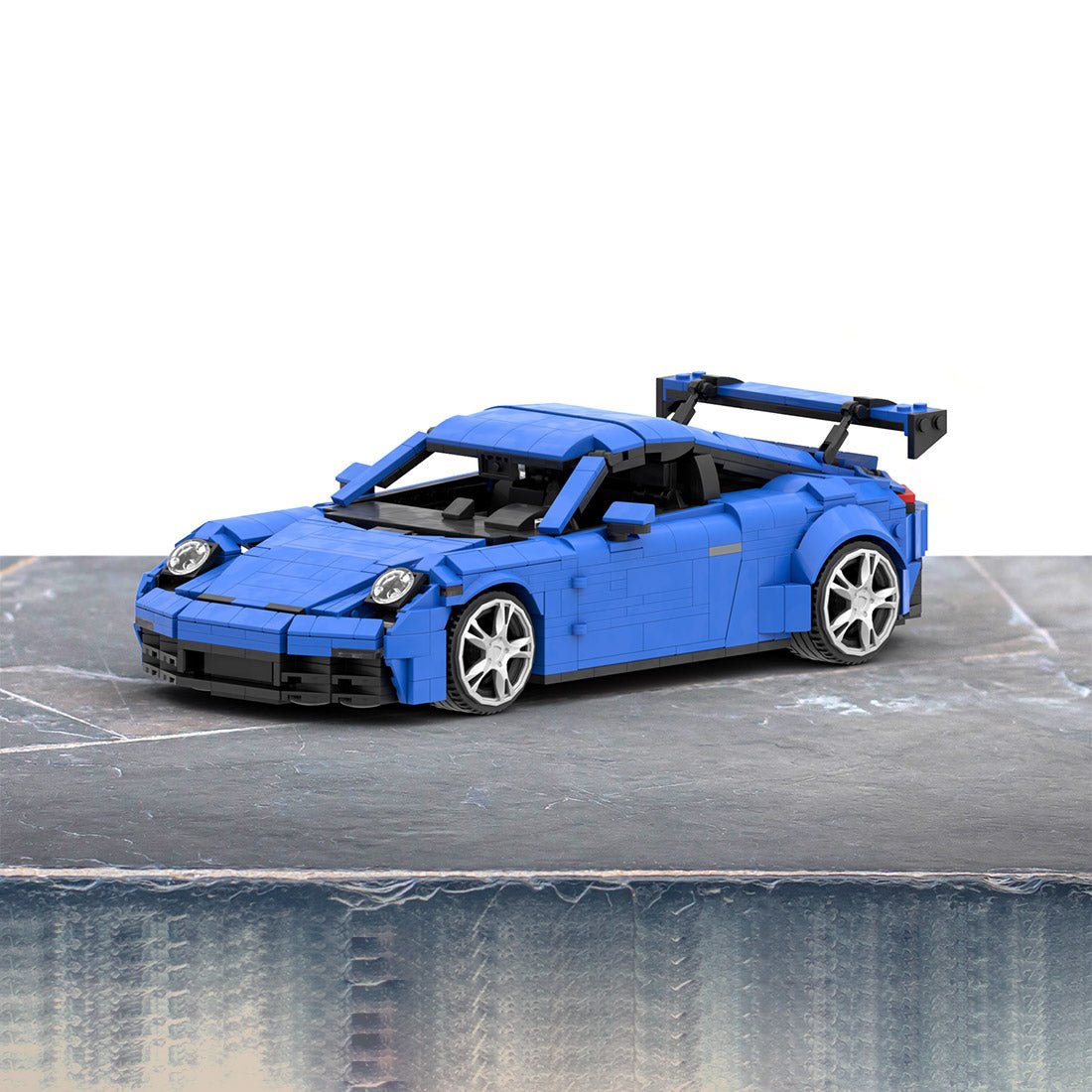 MOC - 159650 Porsche 992 GT3 Klemmbausteine (Blue Version) - LesDiy - Klemmbausteine