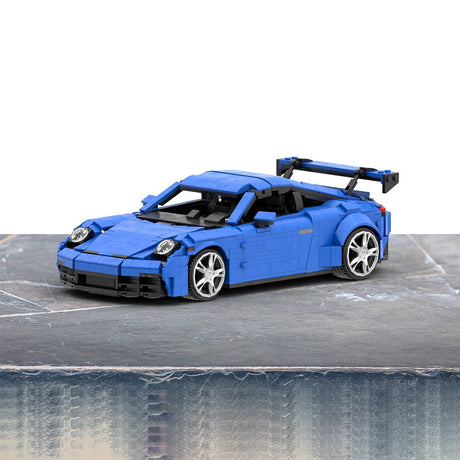 MOC - 159650 Porsche 992 GT3 Klemmbausteine (Blue Version) - LesDiy - Klemmbausteine
