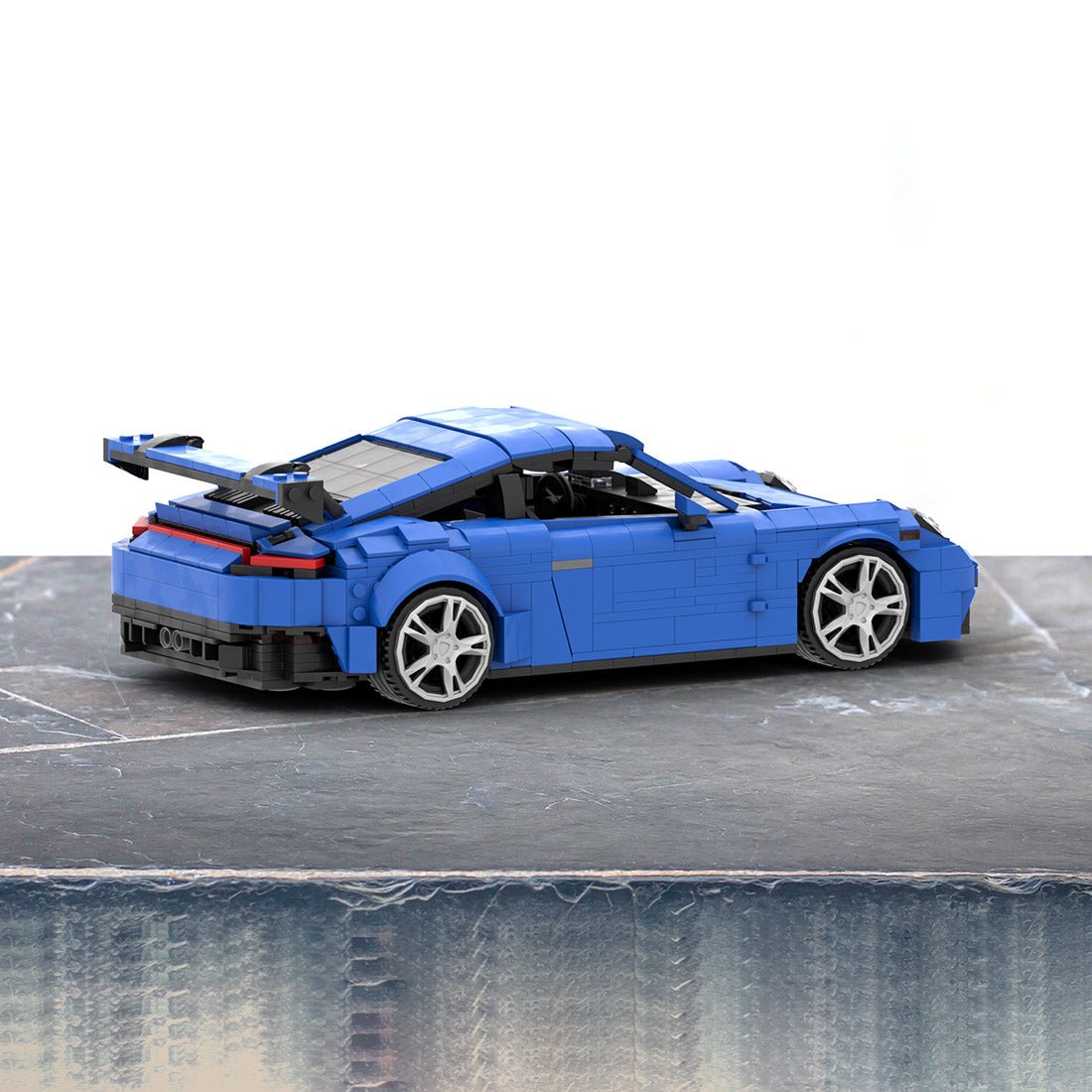 MOC - 159650 Porsche 992 GT3 Klemmbausteine (Blue Version) - LesDiy - Klemmbausteine