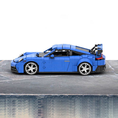 MOC - 159650 Porsche 992 GT3 Klemmbausteine (Blue Version) - LesDiy - Klemmbausteine