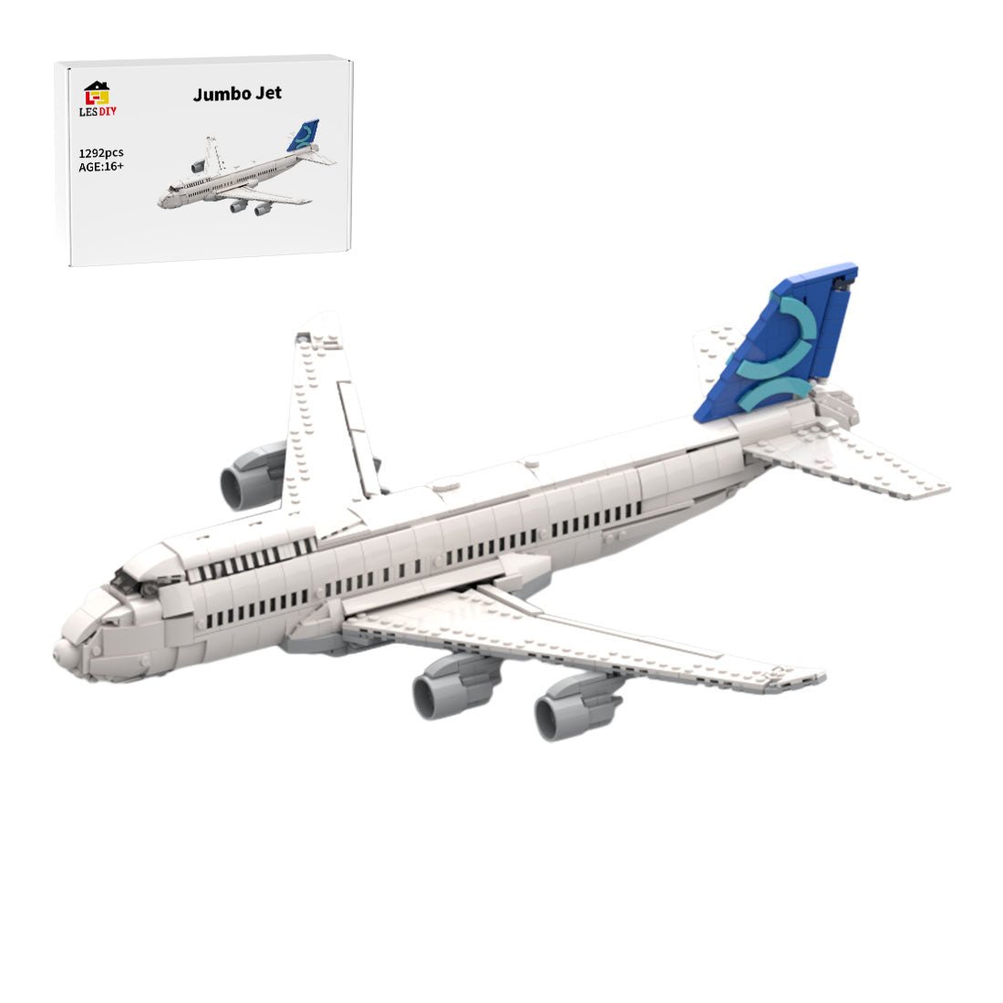 MOC - 160693 Boeing 747 Klemmbausteine - LesDiy - Klemmbausteine