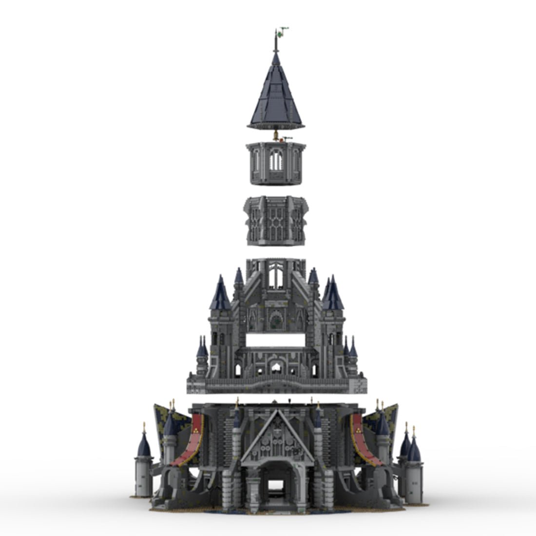 Classic Castle with Detailed Exteriors & Interiors 10913 teile