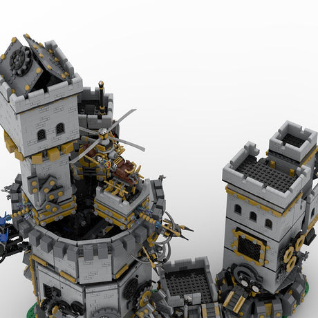 MOC - 161376 Medieval Clockwork Castle Klemmbausteine - LesDiy - Klemmbausteine