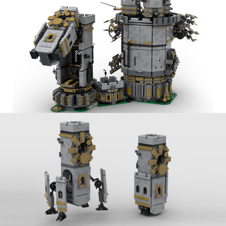 MOC - 161376 Medieval Clockwork Castle Klemmbausteine - LesDiy - Klemmbausteine