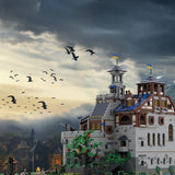 MOC - 161565 Mittelalterliches Falkenkönigschloss Klemmbausteine - LesDiy - Klemmbausteine