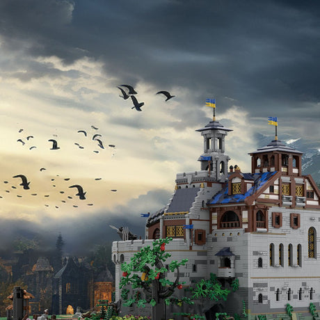 MOC - 161565 Mittelalterliches Falkenkönigschloss Klemmbausteine - LesDiy - Klemmbausteine