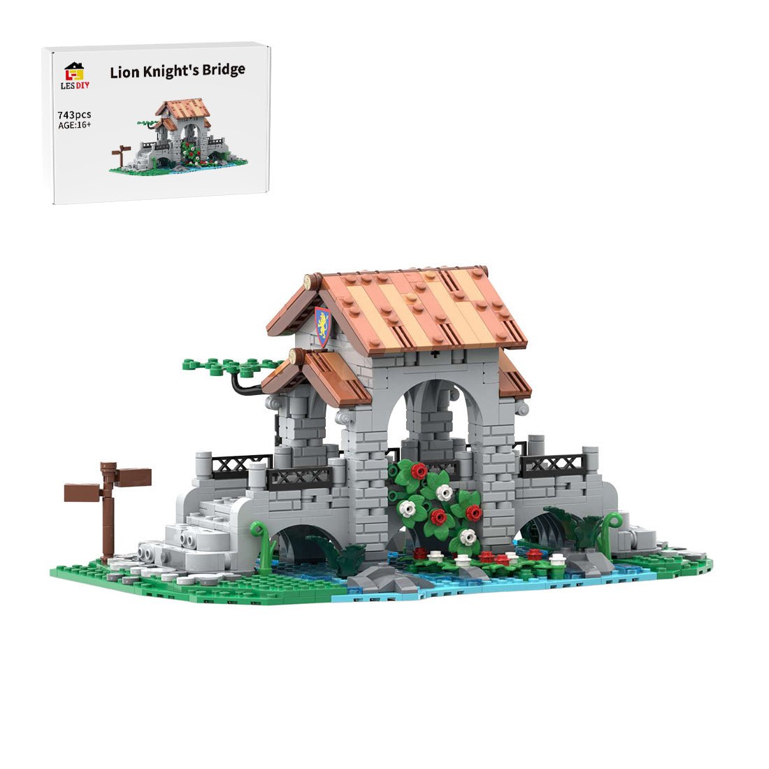 MOC - 161587 Lion Knights' Bridge Klemmbausteine - LesDiy - Klemmbausteine