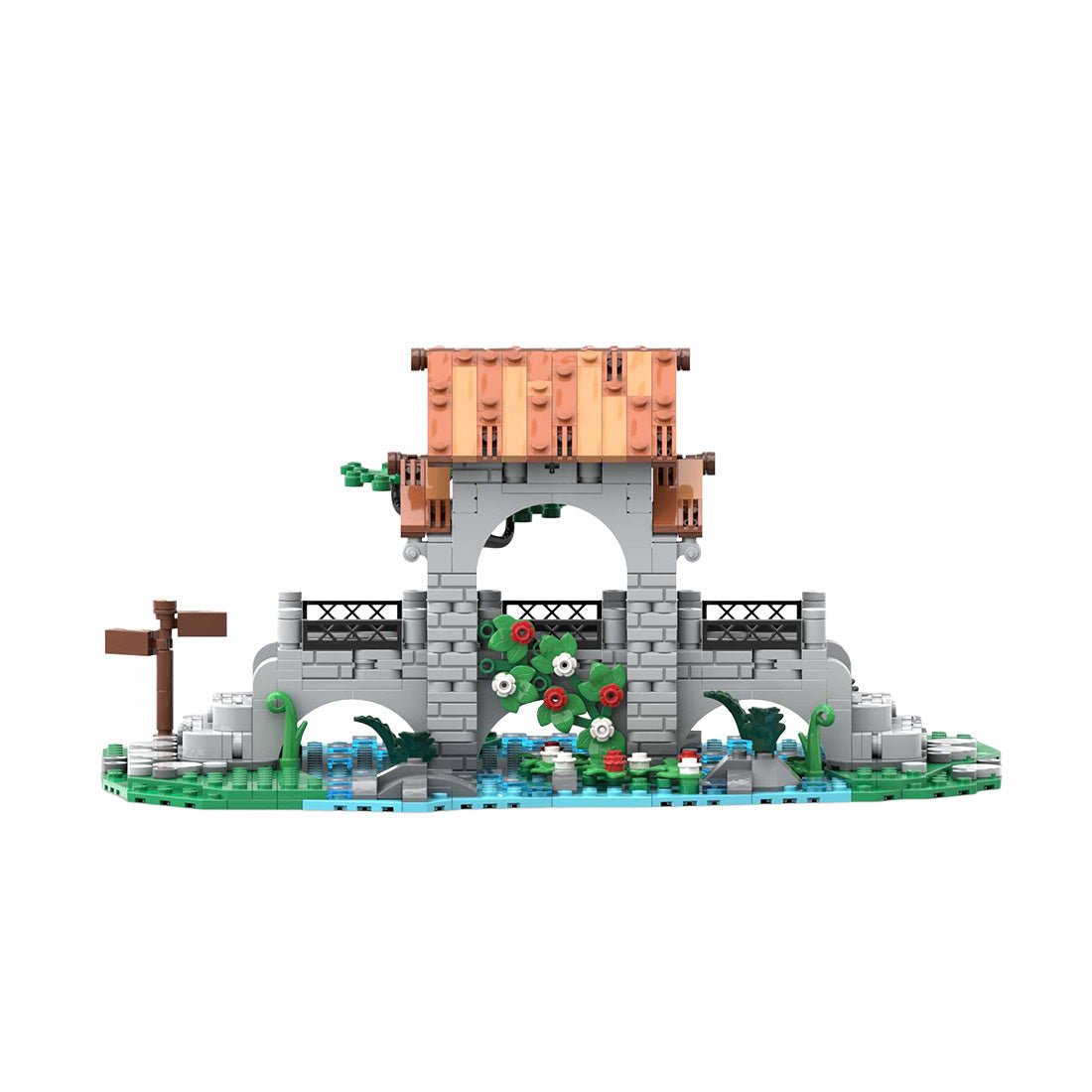 MOC - 161587 Lion Knights' Bridge Klemmbausteine - LesDiy - Klemmbausteine