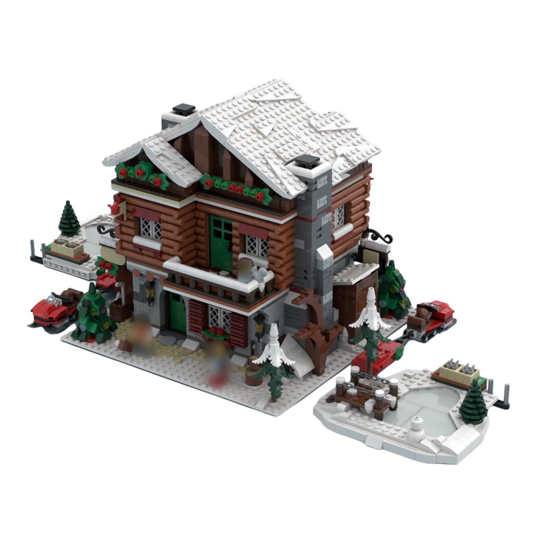 MOC - 161989 Schneehüttenszene Klemmbausteine - LesDiy - Klemmbausteine