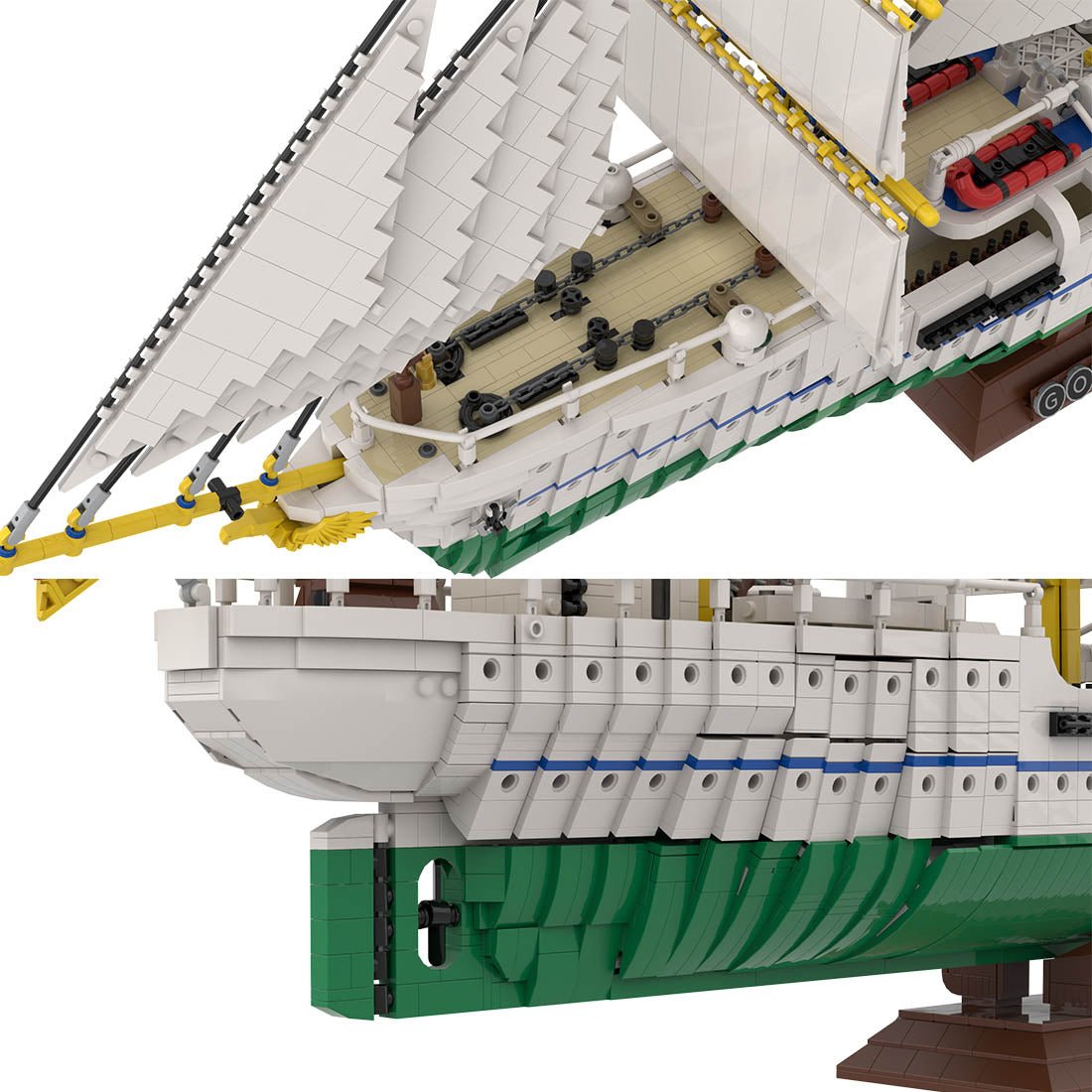 MOC - 162206 Gorch Fock Klemmbausteine - LesDiy - Klemmbausteine