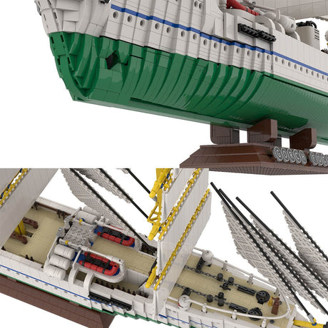 MOC - 162206 Gorch Fock Klemmbausteine - LesDiy - Klemmbausteine