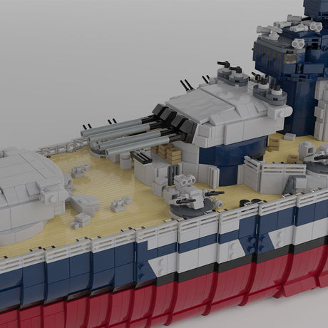 MOC - 163300 1/200 French Battleship Richelieu Klemmbausteine - LesDiy - Klemmbausteine