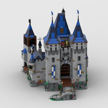 MOC - 163712 Black Falcon Eagle's Nest Castle Klemmbausteine - LesDiy - Klemmbausteine