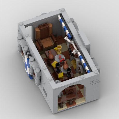 MOC - 163712 Black Falcon Eagle's Nest Castle Klemmbausteine - LesDiy - Klemmbausteine