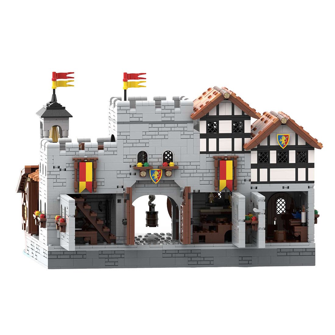 MOC - 164496 Lion Knights' Harbor Klemmbausteine - LesDiy - Klemmbausteine