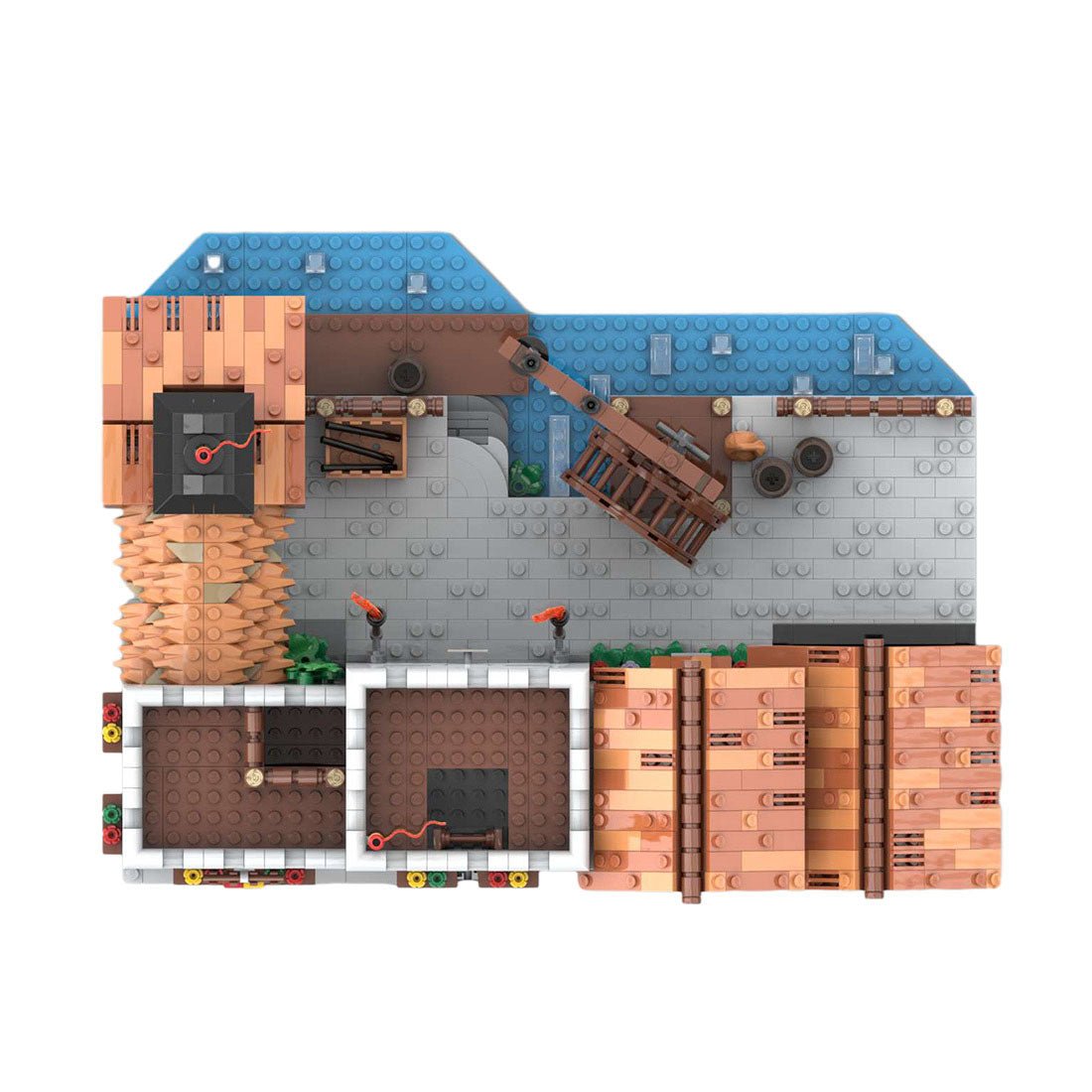 MOC - 164496 Lion Knights' Harbor Klemmbausteine - LesDiy - Klemmbausteine