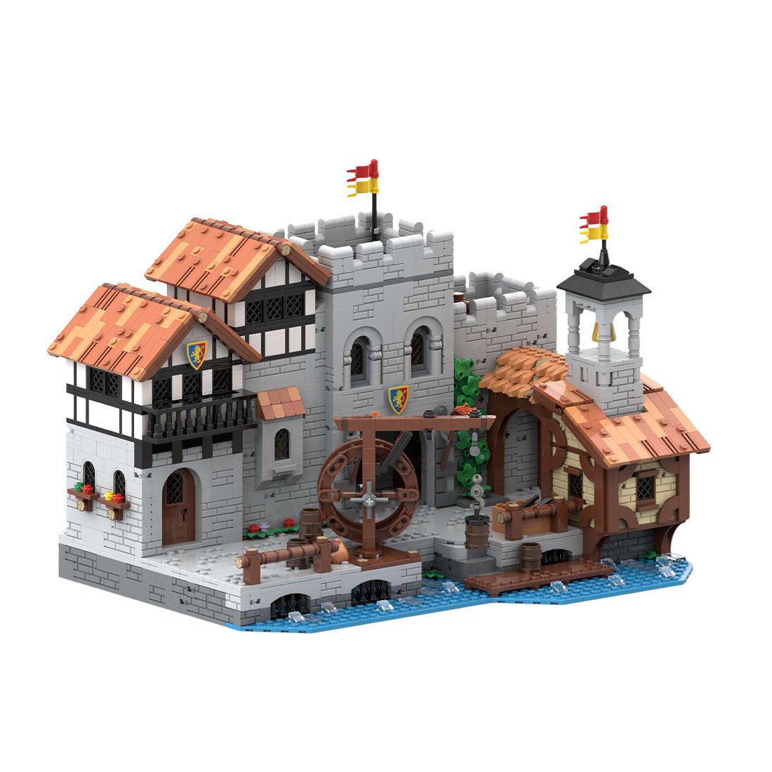 MOC - 164496 Lion Knights' Harbor Klemmbausteine - LesDiy - Klemmbausteine