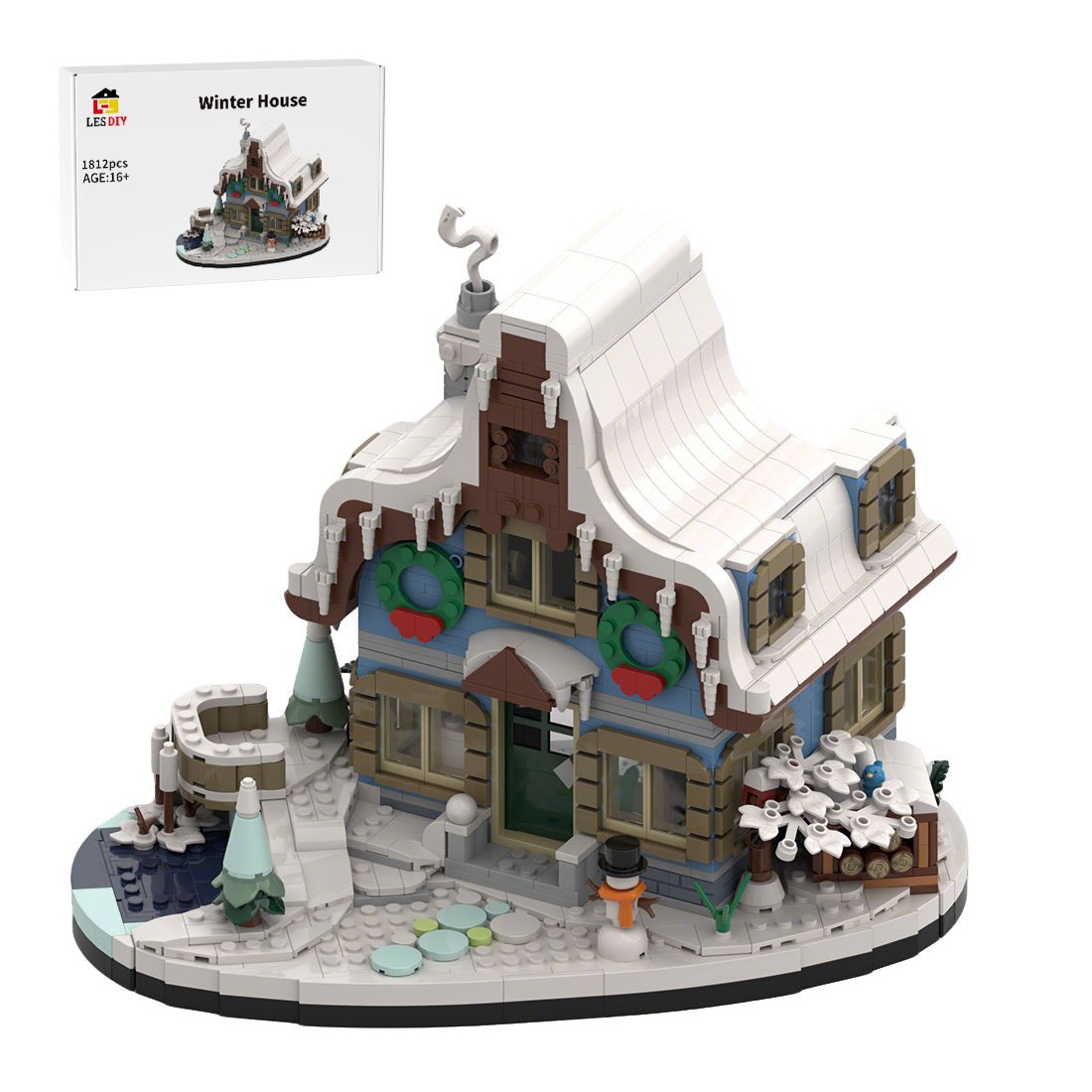 MOC - 165379 Winter House Klemmbausteine - LesDiy - Klemmbausteine