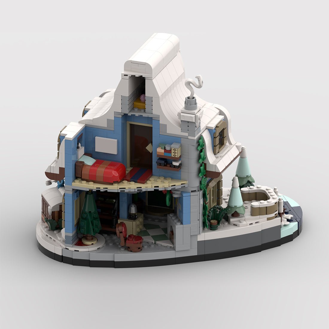 MOC - 165379 Winter House Klemmbausteine - LesDiy - Klemmbausteine