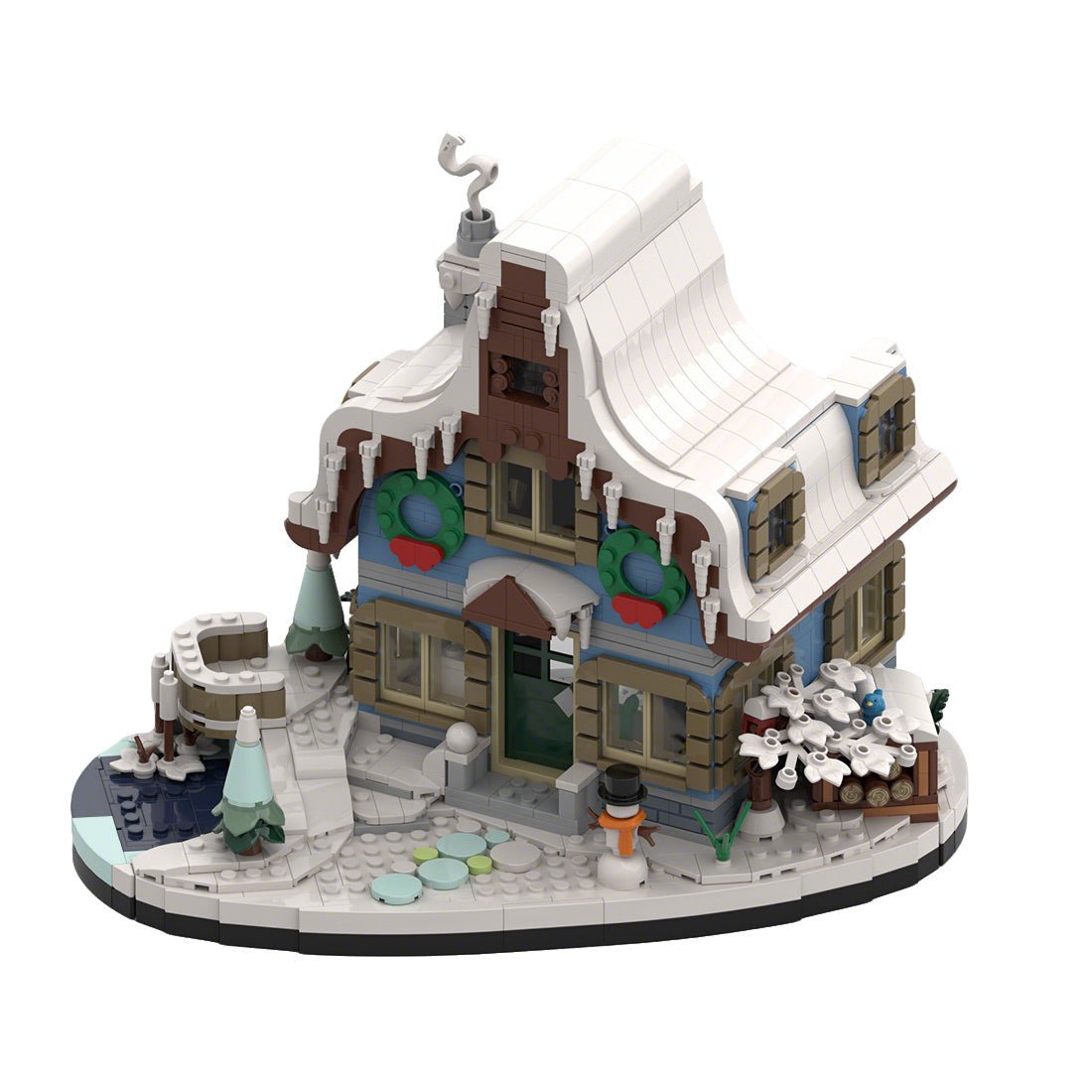 MOC - 165379 Winter House Klemmbausteine - LesDiy - Klemmbausteine