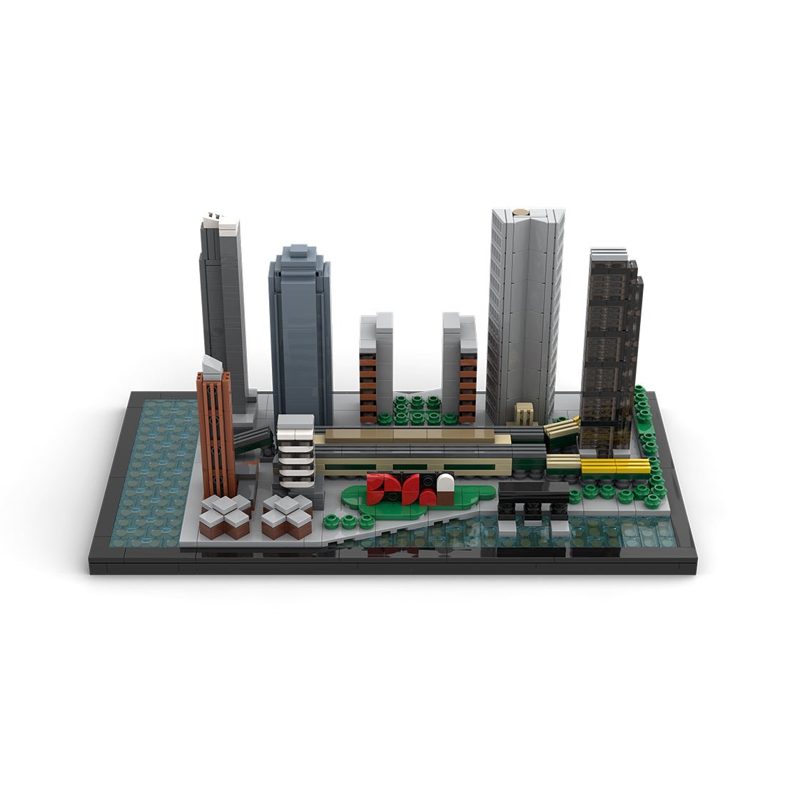 MOC - 166240 1/2000 Scale Long Island City Skyline Klemmbausteine - LesDiy - Klemmbausteine