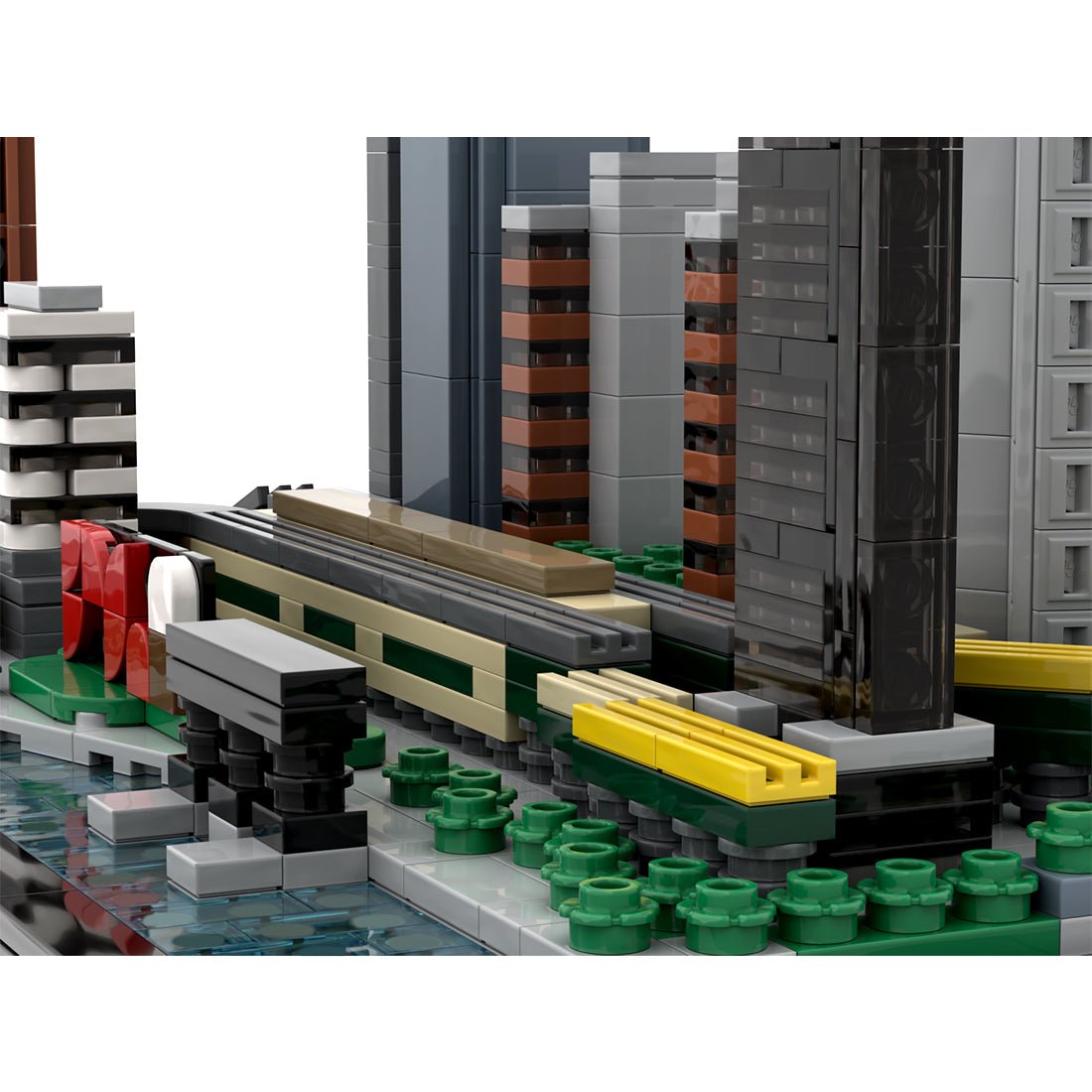MOC - 166240 1/2000 Scale Long Island City Skyline Klemmbausteine - LesDiy - Klemmbausteine