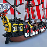 MOC - 166879 Medieval Barracuda - ship Klemmbausteine（ohne Segel） - LesDiy - Klemmbausteine