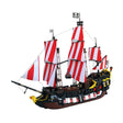 MOC - 166879 Medieval Barracuda - ship Klemmbausteine（ohne Segel） - LesDiy - Klemmbausteine
