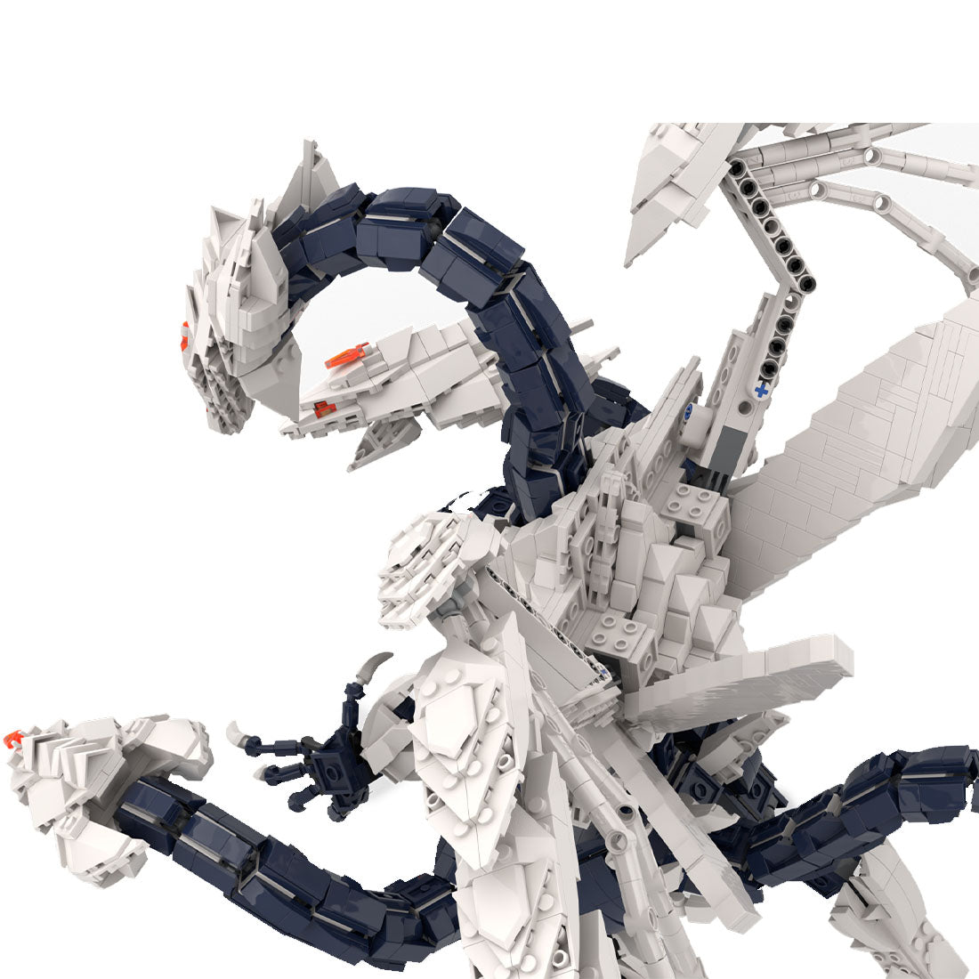 MOC-168099 Dragon of the Ice Barrier Clamp Building Blocks - LesDiy