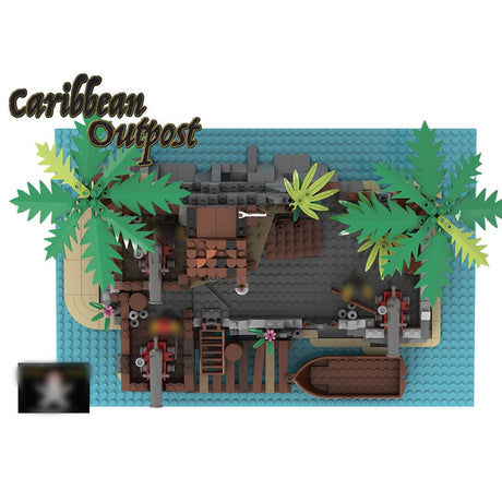 MOC - 168202 Caribbean Outpost Klemmbausteine - LesDiy - Klemmbausteine