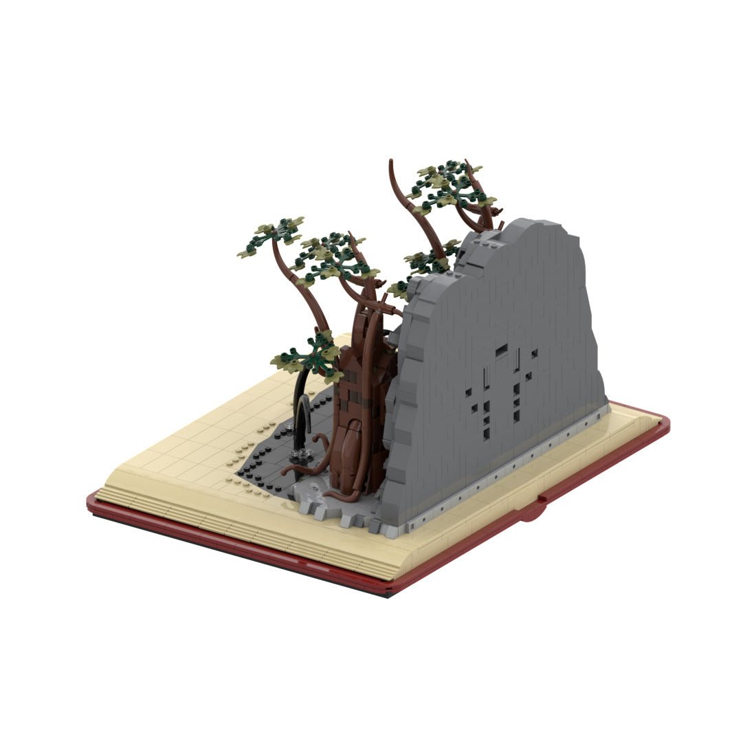 MOC - 169428 The Fellowship of the Ring - Display Stand (Doors of Durin / Moria) Klemmbausteine - LesDiy - Klemmbausteine