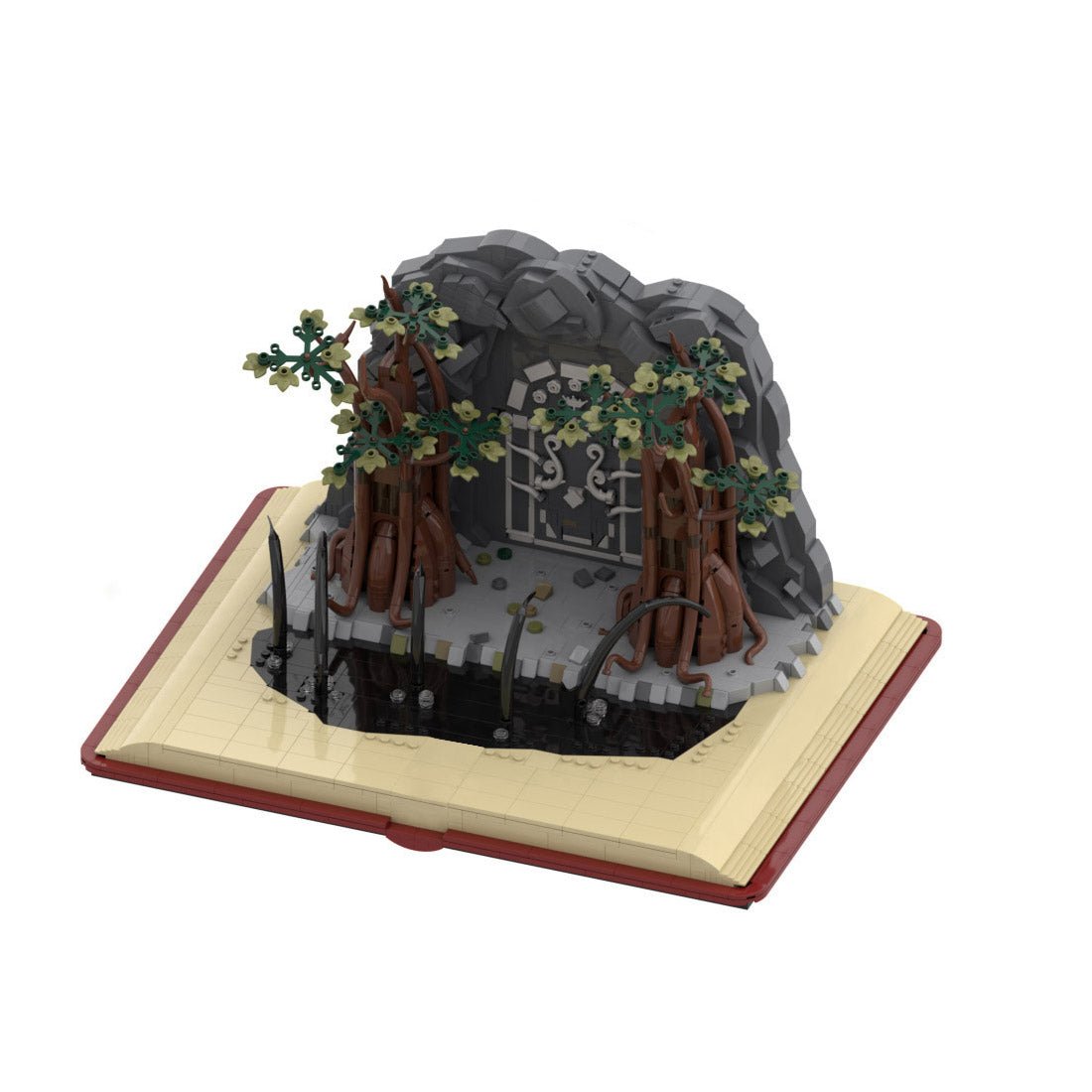 MOC - 169428 The Fellowship of the Ring - Display Stand (Doors of Durin / Moria) Klemmbausteine - LesDiy - Klemmbausteine