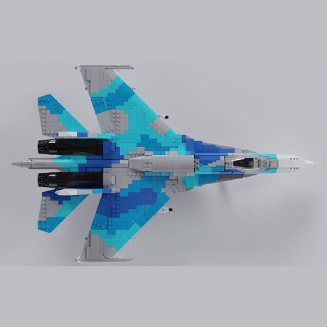 MOC - 170244 Sukhoi Su - 27 Klemmbausteine - LesDiy - Klemmbausteine