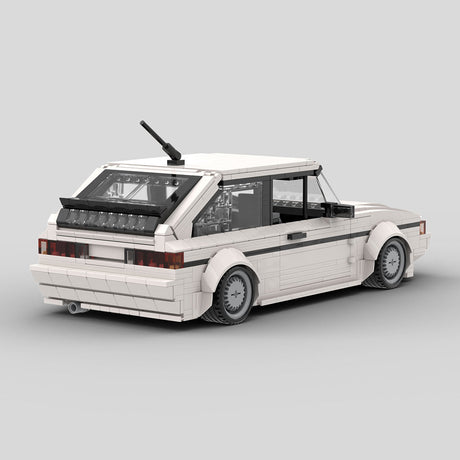 MOC-172054 VW Scirocco GL/GTX White Klemmbausteine-LesDiy-Klemmbausteine